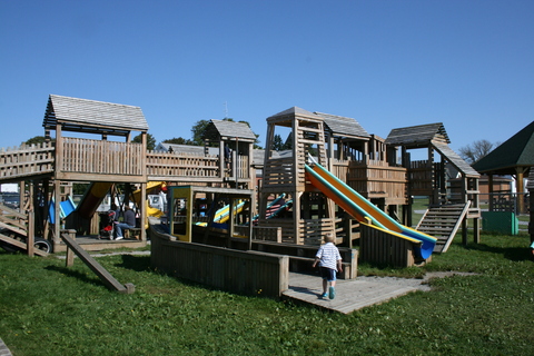 The playground in Lockeport Nova Scotia is well loved by many local children