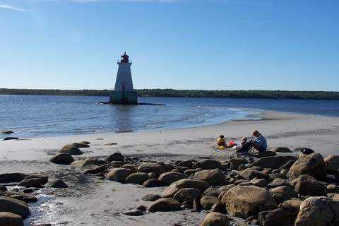 Sandy Point Lighthouse Beach, Lighthouses Nova Scotia, Beaches Nova Scotia,  Lighthouses in Nova Scotia, Beaches in Nova Scotia