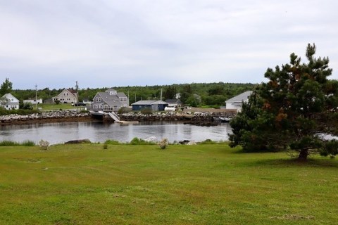 Views of the harbour from Harbour Tide House in Port Mouton Nova Scotia